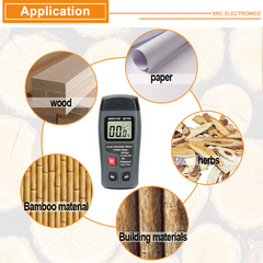 Digital LCD Wood Moisture Meter Detector Tester Wood Firewood Paper Cardboard