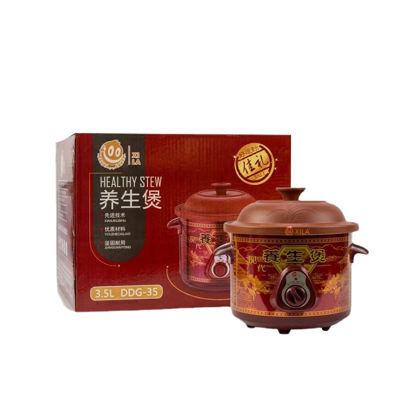 Multi-Function Electric Clay Pot for Slow Cooking