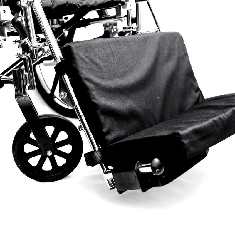 Hermell Products WC2218 Padded Wheelchair Foot Rest 1 Count (Pack of 1) Black