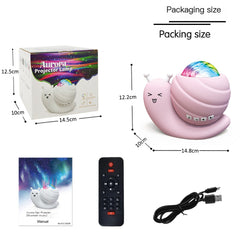 Snail Starry Sky Projector with Bluetooth Speaker