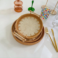Vietnamese Woven Rattan Snack Storage Basket (Small)