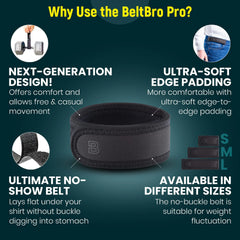 Elastic No-Buckle Waist Belt