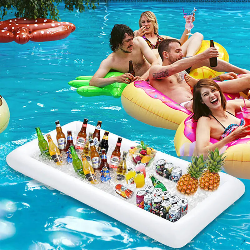 Inflatable Ice Bar Tray for Water Parties and Snacks