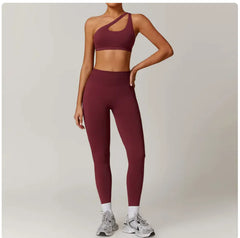 Seamless Backless Yoga Set – 2-Piece Bra & Leggings