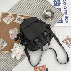 Korean Nylon Oxford Fabric Versatile Literature Backpack