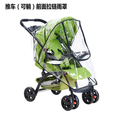 Baby Stroller Rain Cover with Wind Protection and Zipper